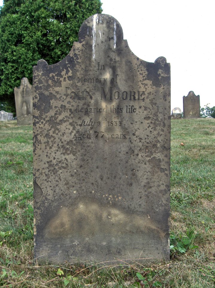 John Moore Tombstone, Hiland Cemetery, 2015-08-17, 01