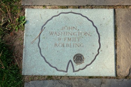 John, Washington, and Emily Roebling - Brooklyn Celebrity Path - DSC07916