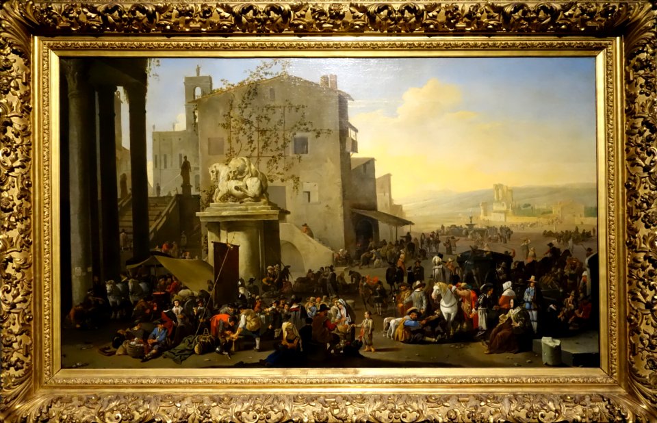Johannes Lingelbach, Het Campo Vaccino in Rome, 1653