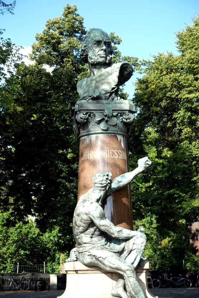John Ericsson monument by John Börjeson - Stockholm, Sweden - DSC00744