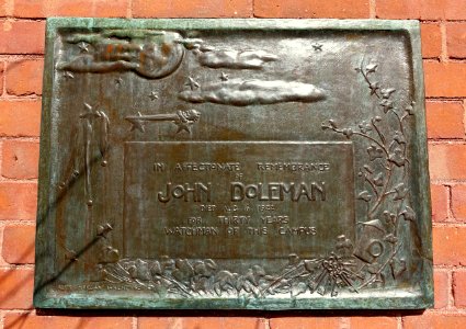 John Doleman memorial plaque - Smith College - Northampton, MA - DSC02111