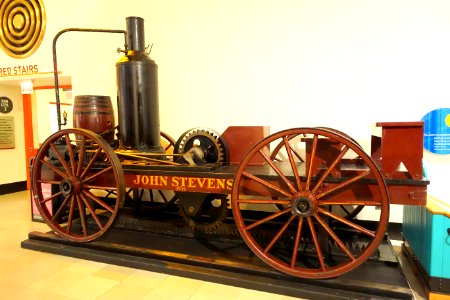 John Stevens locomotive, 1928 replica of 1825 original - Museum of Science and Industry (Chicago) - DSC06580