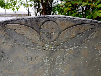 John de Neufville Esq, 1796, detail - Old Burying Ground - Arlington, MA - 20200816 091305