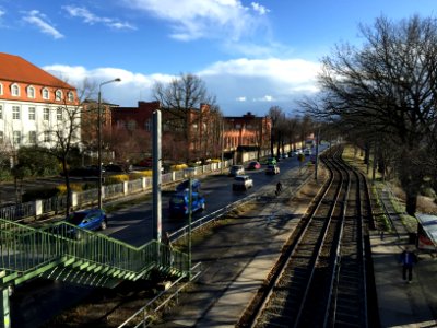 Königsbrücker Straße Dresden von Fußgängerüberführung 2