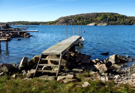 Jetty with steps at Loddebo photo