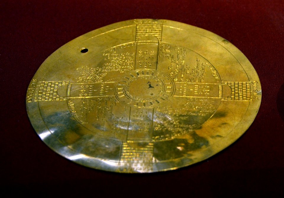 John Dee's golden disc British Museum 27 07 2013