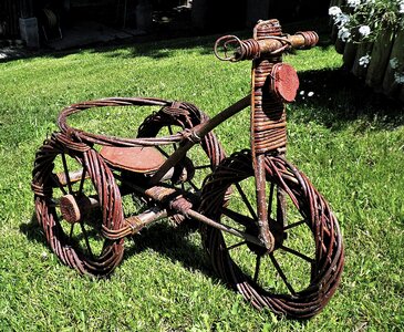 Hand labor from wood vehicle