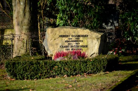 Königstein, Friedhof, Grab Hubert Fassbender