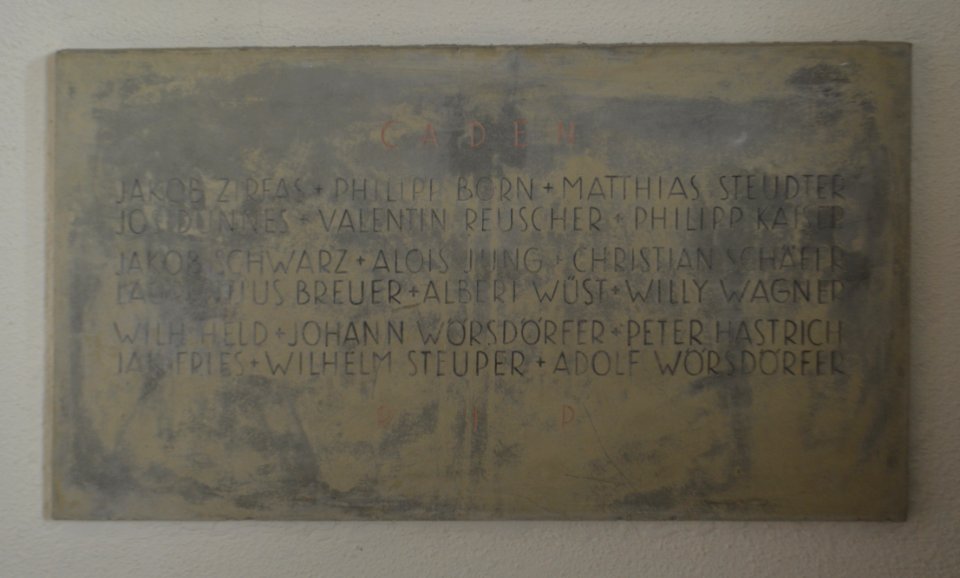 Kölbingen, Kriegergedächtnisstätte, Innen, Tafel 3 (1)