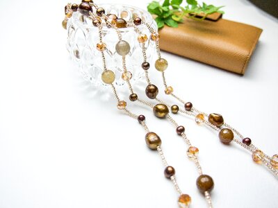 Freshwater pearl necklace accessories photo