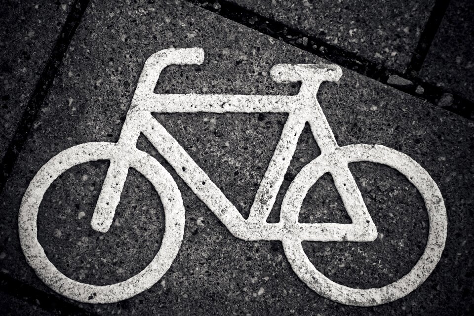 Road bicycle path cycle path signs
