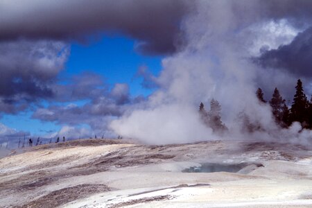 Sinter terassen volcano america