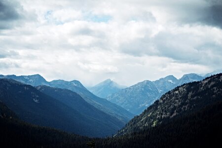 Mountain scenery forest photo