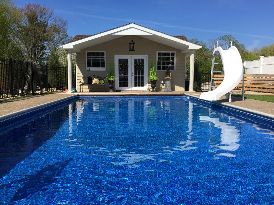 Pool in-ground pool water