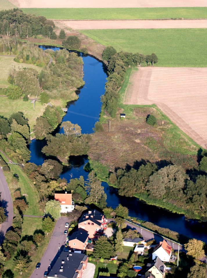 Kävlingeån–flygbild 06 september 2014