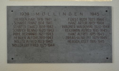 Kölbingen, Kriegergedächtnisstätte, Innen, Tafel 6 (1)