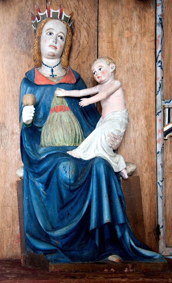 Jungfru Maria och Jesus i Sankt Olof