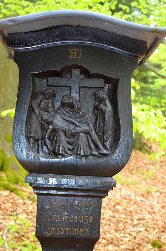Königstein, Kreuzweg Romberg, Station 13, Detail