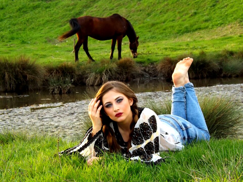Grass lake meadow