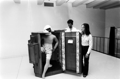 Kacheltjestentoonstelling Amsterdams Historisch Museum droge sauna uit 1925, Bestanddeelnr 929-9874