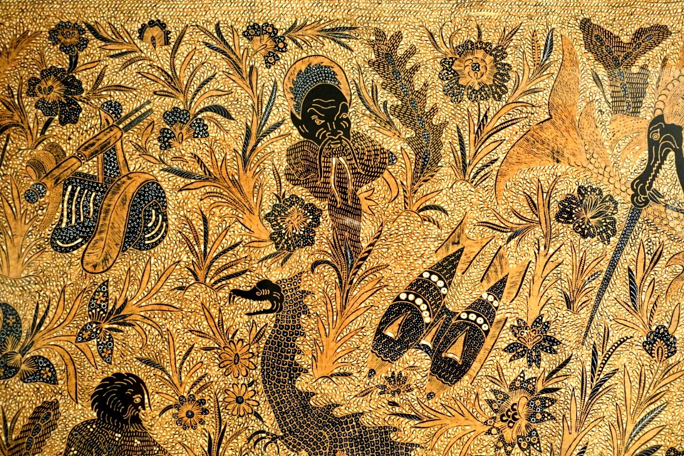 Kain panjang, Indonesia, Java, Yogyakarta, 1930s AD, cotton, view 4 - Textile Museum, George Washington University - DSC09589