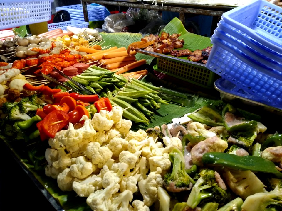 Kabobs at Phnom Penh Night Market