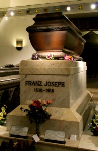 Kaiser Franz Joseph of Austria sarcophagus Kapuzinergruft Wien Vienna photo