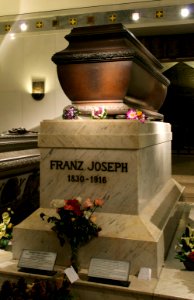 Kaiser Franz Joseph of Austria sarcophagus Kapuzinergruft Wien Vienna