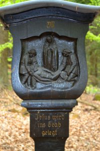 Königstein, Kreuzweg Romberg, Station 14, Detail