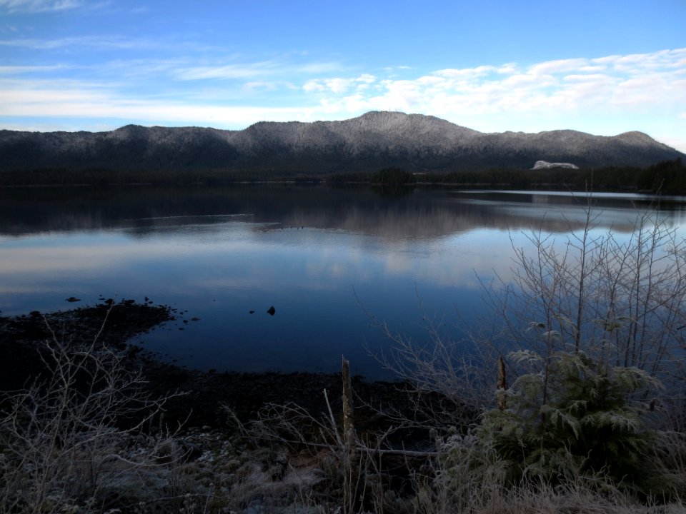 Kaien Island dusted in frost