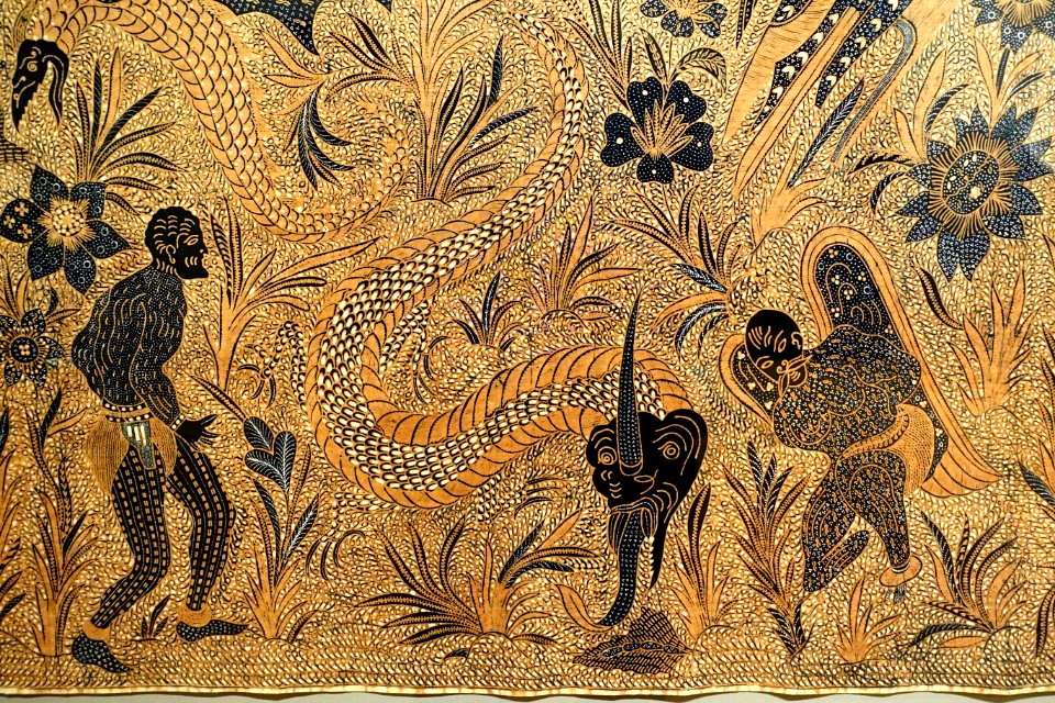 Kain panjang, Indonesia, Java, Yogyakarta, 1930s AD, cotton, view 3 - Textile Museum, George Washington University - DSC09585