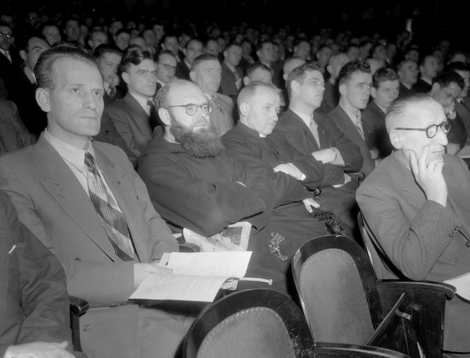 KAB Congres Den Bosch , luisteraars in de zaal, Bestanddeelnr 906-1619