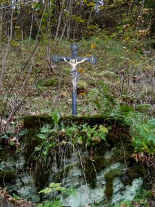 Kašperské Hory, křížek u seismografické stanice