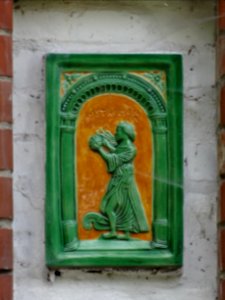 Kachel an einem Haus in Pippelsdorf, Probstzella