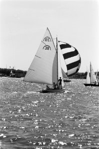 Kaagweek 1963 . De Regenbogen gaan voor de wind, Bestanddeelnr 915-3696