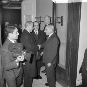 Kabinet van Minister-President De Quay conferentie gehouden t.b.v. het bezoek Gr, Bestanddeelnr 914-8814