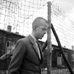 Kaalgeschoren jongen met bril, Bestanddeelnr 900-4829