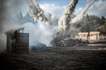 Defense the polish army staging photo