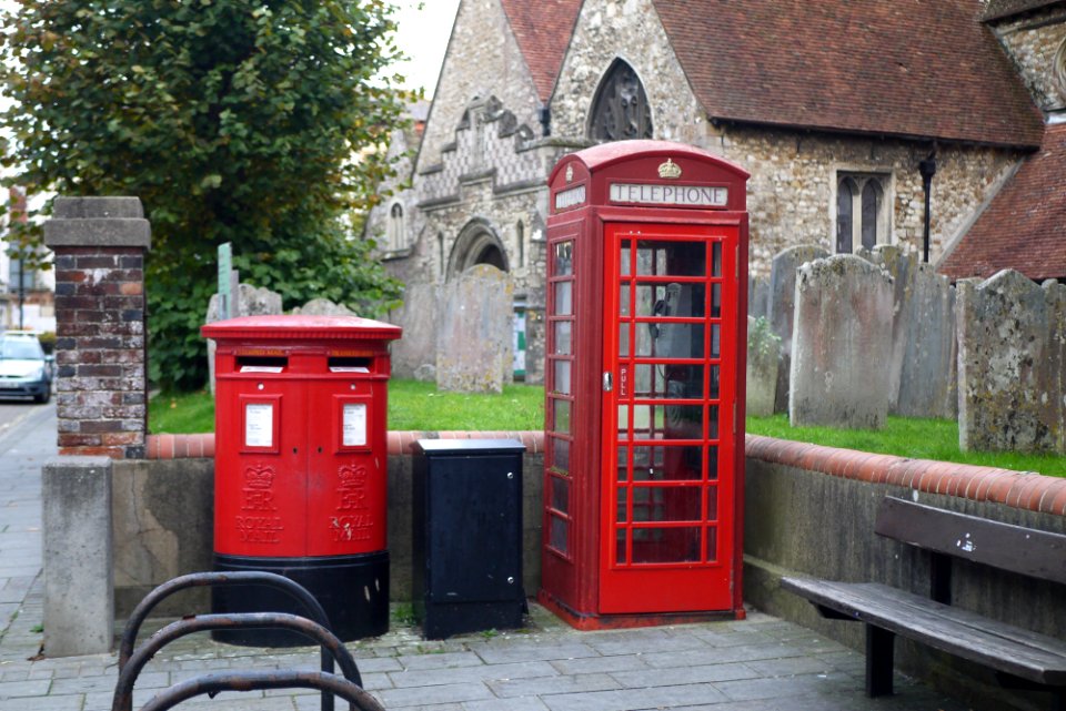 K6 Telephone Kiosk Near St Faith's Church
