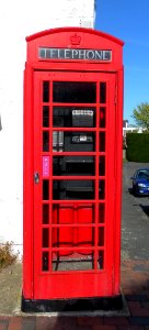 K6 Telephone Kiosk at 116 Wish Hill, Willingdon (NHLE Code 1393285) (April 2011)