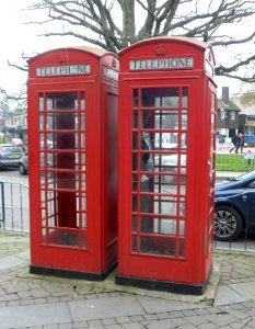 K6 Telephone Kiosks, High Street, Crawley