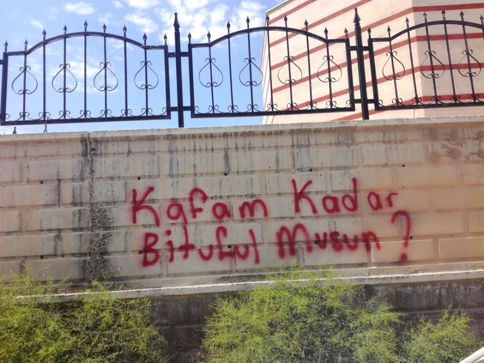 Kafam kadar bituful musun duvar yazısı konya