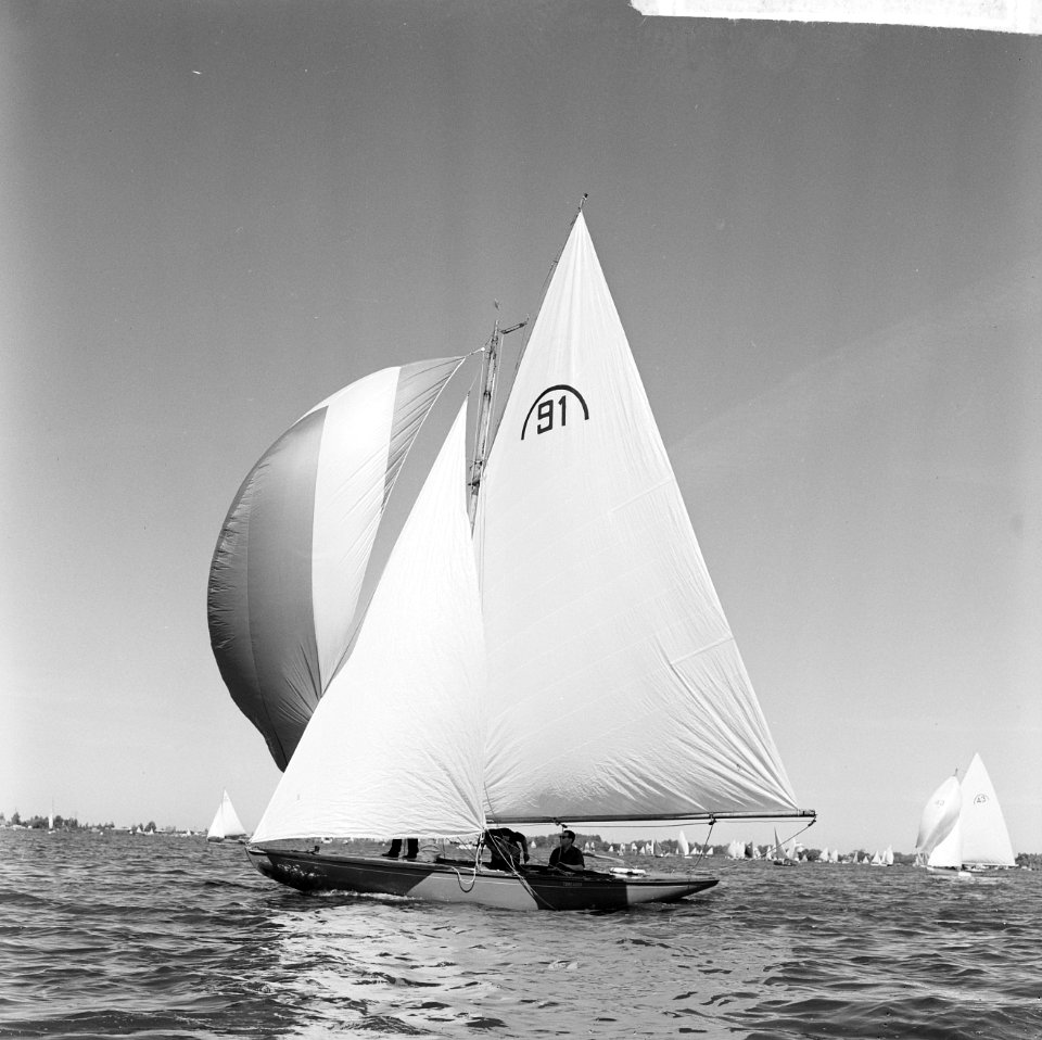 Kaagweek 1963 . De Regenbogen gaan voor de wind, Bestanddeelnr 915-3698