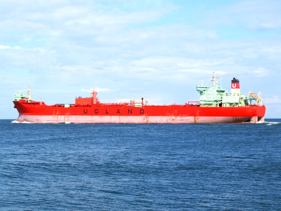 Juanita p3 leaving Port of Rotterdam, Holland 01-Jan-2005