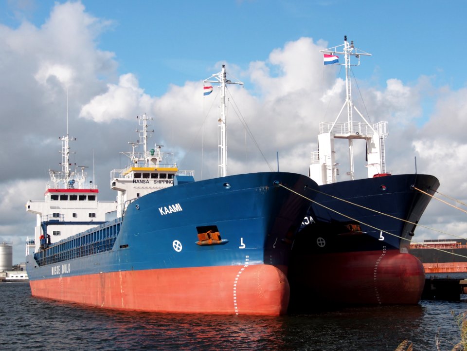 KAAMI - IMO 9063885 - Callsign C6V09 & KAJA - IMO 8024155 - Callsign 9HXO7 at the Mercuriushaven, Port of Amsterdam, pic1