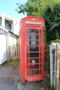 K6 Telephone Kiosk At Entrance To Mylor Parish Church