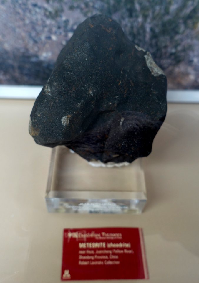 Juancheng meteorite, China - University of Arizona Mineral Museum - University of Arizona - Tucson, AZ - DSC08474
