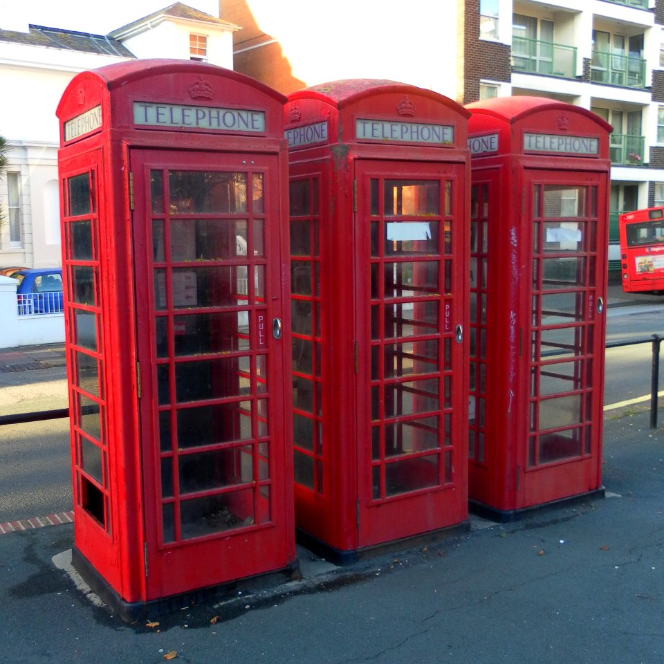 K6 Telephone Kiosks at Holy Trinity Church, Trinity Trees, Eastbourne (NHLE Code 1043620) (October 2012)