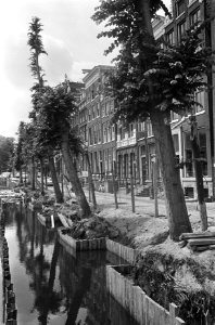 Kademuur Singel te Amsterdam wordt vervangen, Bestanddeelnr 926-5361
