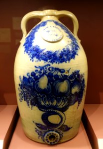 Jug given to Luman Preston Norton (1837-1906), inscribed In vino veritas, 1859 - Bennington Museum - Bennington, VT - DSC09039